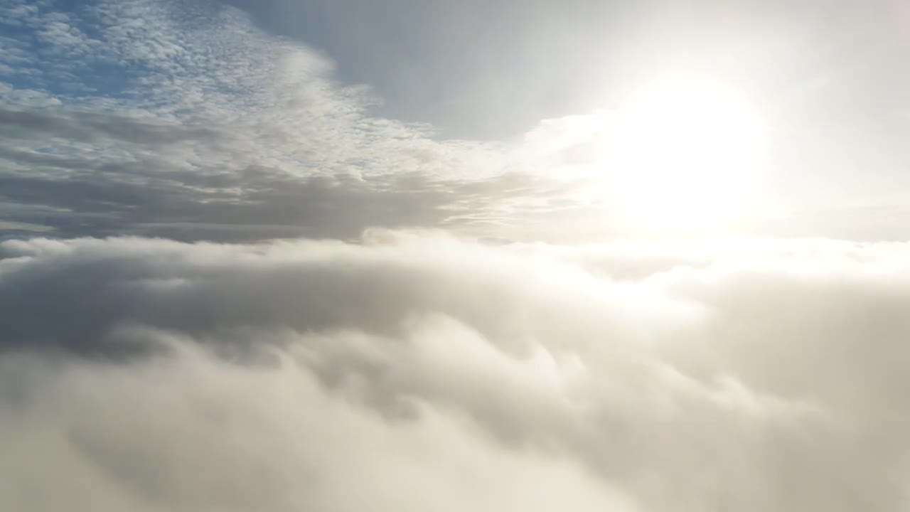 Above a low cloud deck over Finnish Lapland during a WxUAS sounding